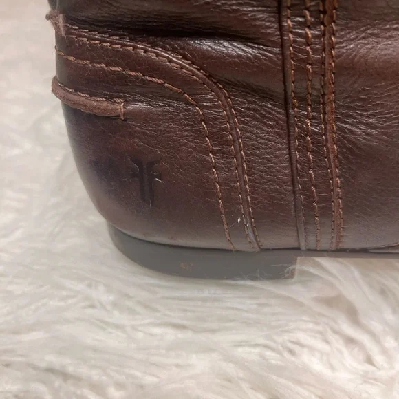 Frye Dark Brown Over the Knee Leather Boots - Picture 8 of 10